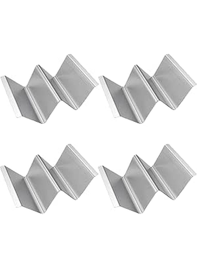 430 Stainless Steel Taco Holder 4 Pcs Oven Safe Pancake Rack Stand Blackstone - Image 1