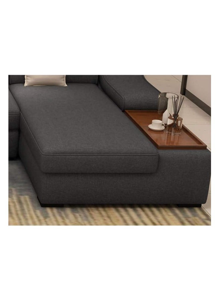Generic - Elegance Meets Comfort: 7-Seater Cotton Fabric Combination Set for Cafe and Hotel Living Rooms - Image 1