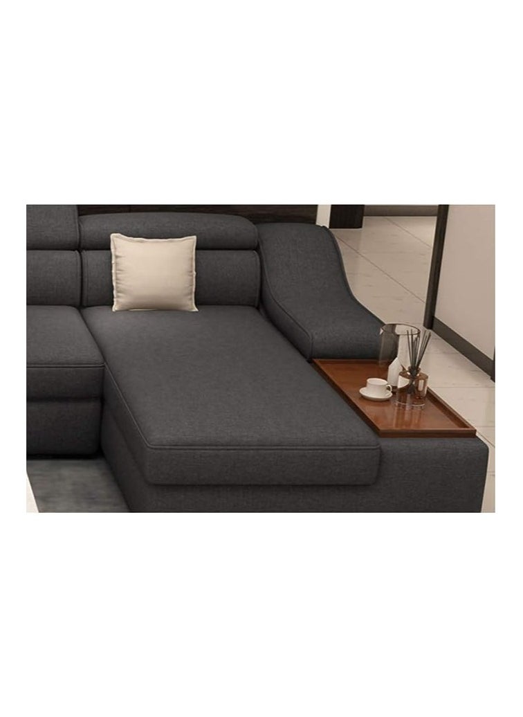 Generic - Elegance Meets Comfort: 7-Seater Cotton Fabric Combination Set for Cafe and Hotel Living Rooms - Image 1