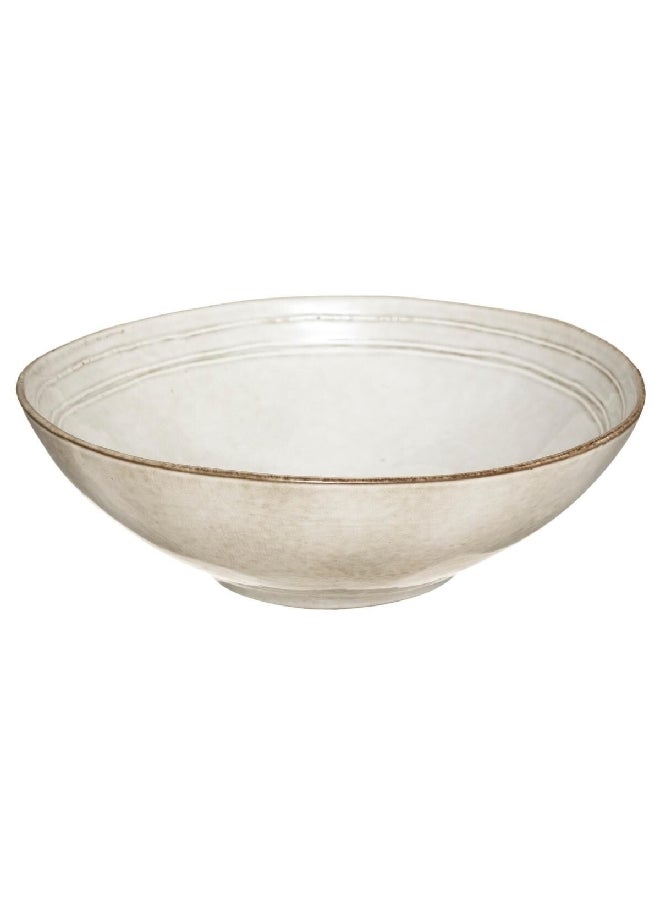 Secret de Gourmet Flower Dishwasher Safe Sandstone Salad Bowl Grey 24 cm 173543A 