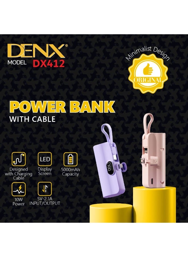 Denx Advanced Power and Performance Redefined with Denx DX412 POWER BANK Smart Design, Seamless Connectivity, and Unmatched Durability in One Modern Device - Image 4