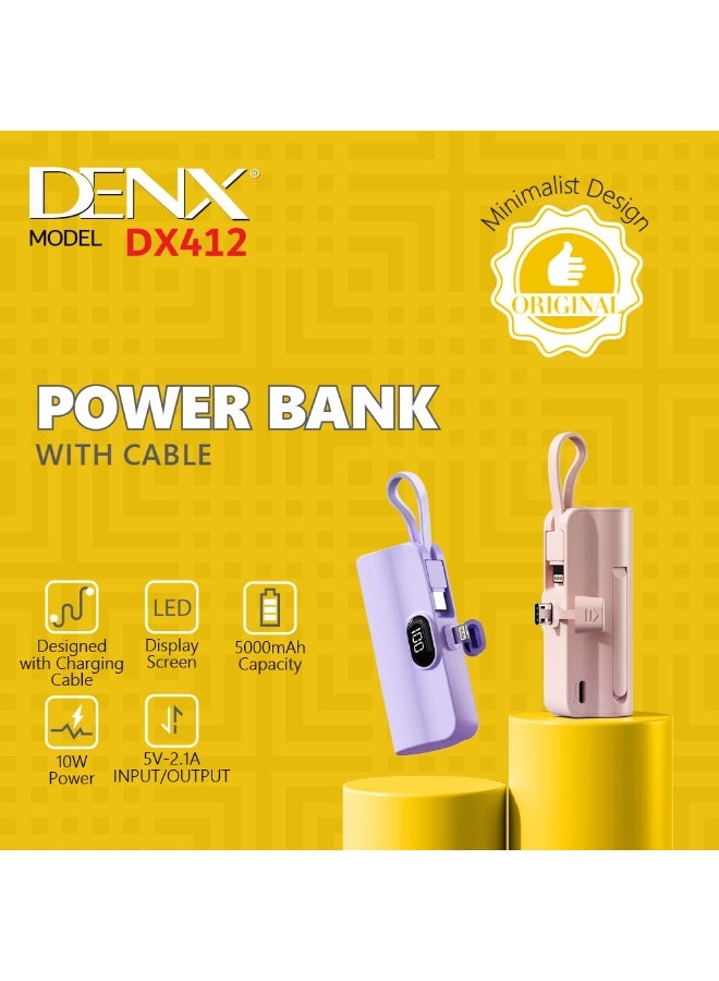 Denx Advanced Power and Performance Redefined with Denx DX412 POWER BANK Smart Design, Seamless Connectivity, and Unmatched Durability in One Modern Device - Image 3