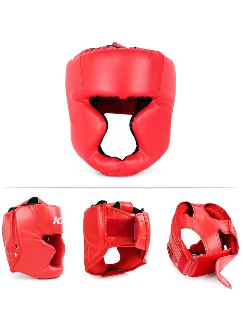 Headgear, Kickboxing Head Gear for Adults/Kids MMA Training Sparring Martial Arts Boxing Helmet(L Size) - Image 2