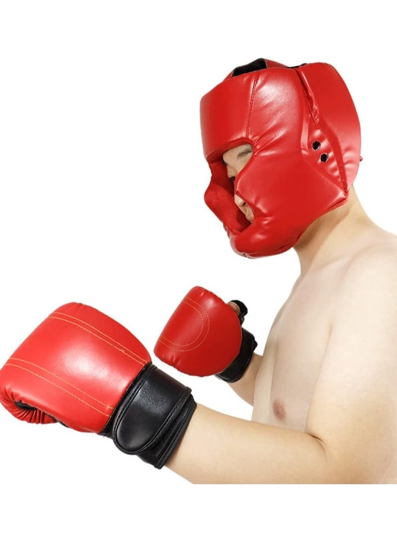 Headgear, Kickboxing Head Gear for Adults/Kids MMA Training Sparring Martial Arts Boxing Helmet(L Size) - Image 4