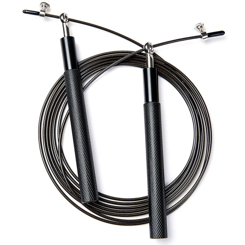 TEFEIMEI Speed Skipping Rope Adjustable Jumping Rope with Aluminum Handle and Ball Bearing Tangle-Free Exercise Rope for Fat Burning Exercises, Cross Fit Training, Fitness, Exercise - Image 1