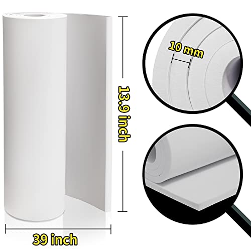 MEARCOOH White Foam Sheets Roll, Premium Cosplay EVA Foam Sheet，10mm Thick,13.9"x39",High Density 86kg/m3 for Cosplay Costume, Crafts, DIY Projects by MEARCOOH - Image 2