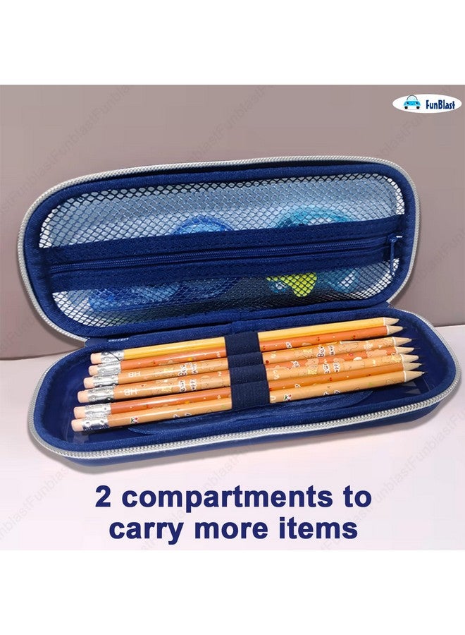 فنبلاست حافظة أقلام فن بلاست - حافظة أقلام بتصميم فضائي، حقائب أقلام للأطفال، صندوق أقلام للأولاد، حافظة أقلام متعددة الأغراض للأولاد والبنات، حقيبة تنظيم أدوات مكتبية بسحاب - Image 5