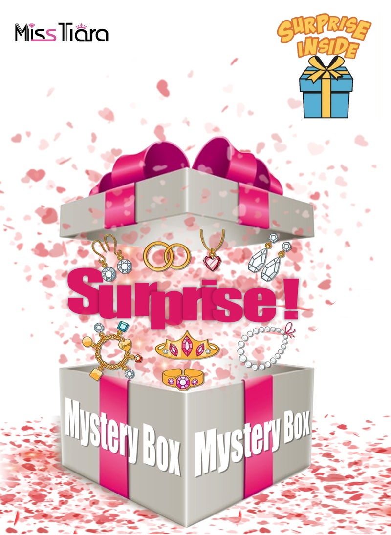 MissTiara 10-Pieces Girl's Fashion Premium Accessories ,Mystery Box,Exciting Super Value,Never Live Up to Your Expectations  - Image 1