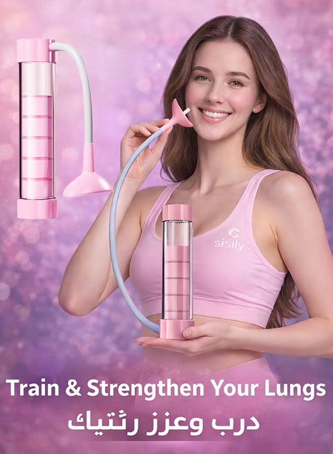 ZVEV Adjustable Breathing Trainer for Lungs & Breathing Trainer Lung Capacity Exerciser – Home Lung Function Rehabilitation Device for Adults & Kids, 3-Ball Incentive Spirometer for Cardio & Endurance Training - Image 1