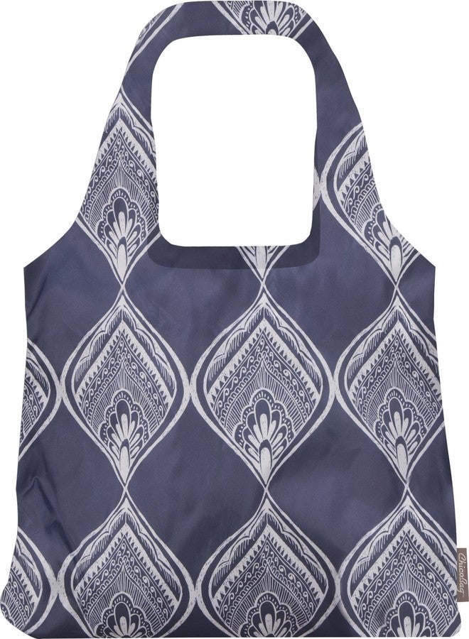 ChicoBag Vita Designer Reusable Tote Bag with Carabiner Clip | Compact Reusable Shopping Bags | Eco Friendly | Peacock Bandana - Image 5