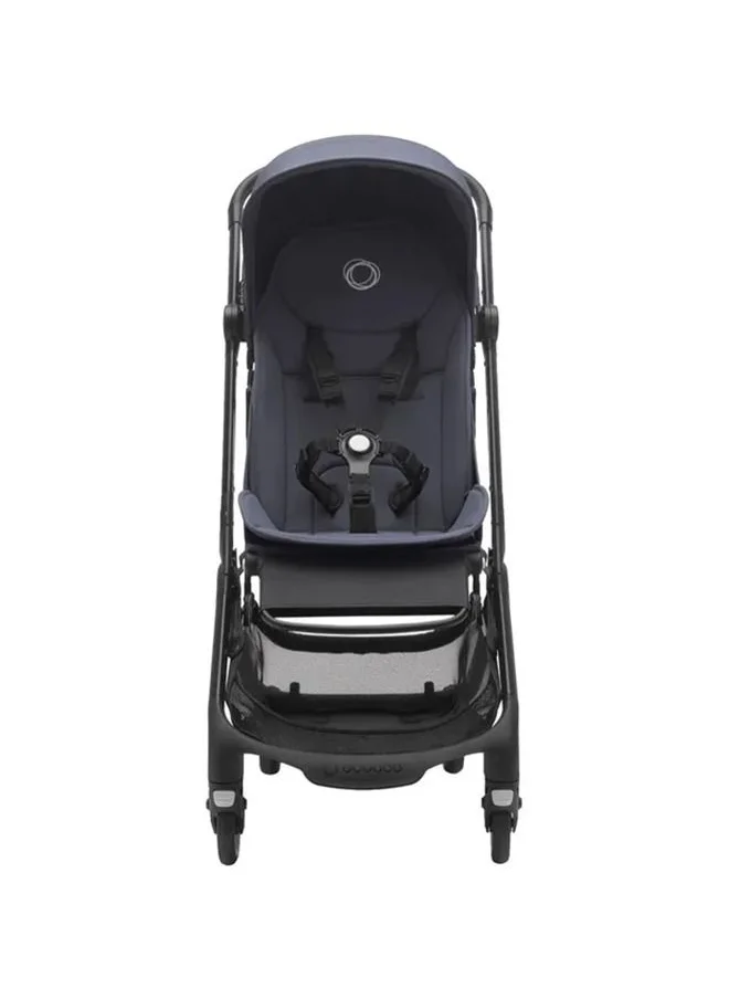 Bugaboo Butterfly Ultra Compact Travel Pram, Small And Lightweight, One - Handed Foldable And Easy To Steer, Ergonomic City Pram For Babies From 6 Months , With Lots of Storage Space, Stormy Blue
