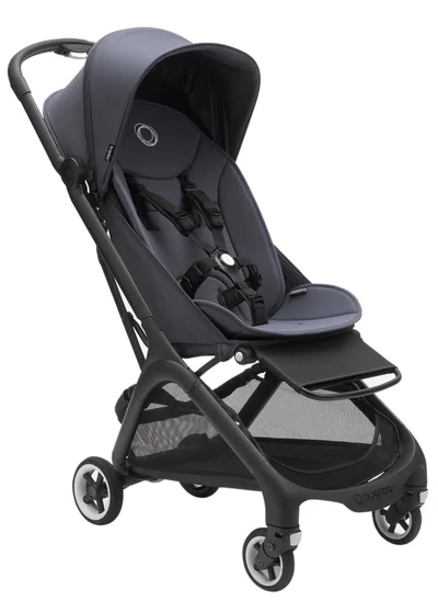 Bugaboo Butterfly Ultra Compact Travel Pram, Small And Lightweight, One - Handed Foldable And Easy To Steer, Ergonomic City Pram For Babies From 6 Months , With Lots of Storage Space, Stormy Blue