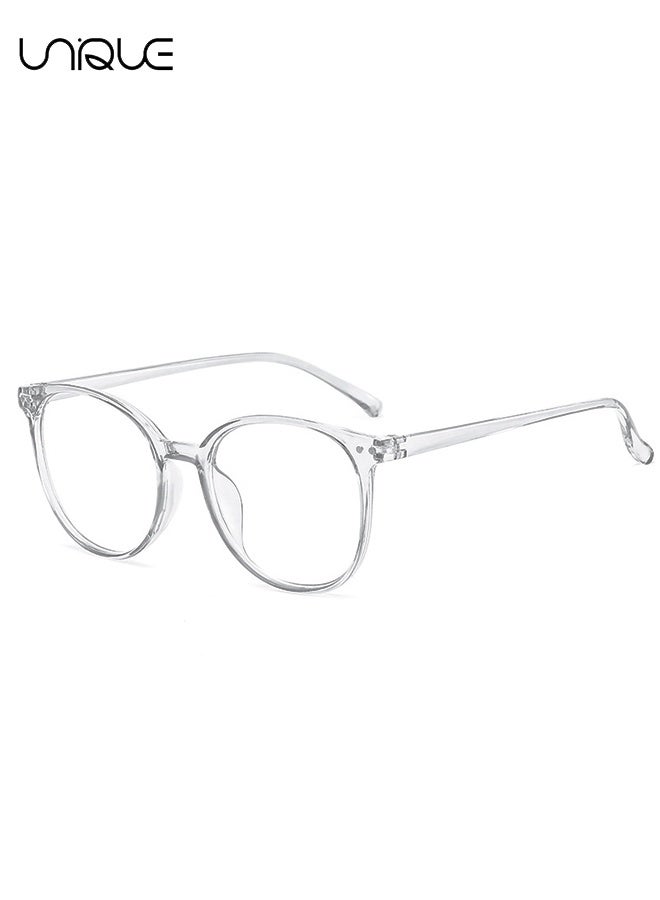 Glasses - Blue Light Blocking Glasses - Non-Myopic Glasses - Women's Men's Computer Reading/Gaming/TV/Mobile Phone Glasses - Anti-Eye Fatigue (Transparent)