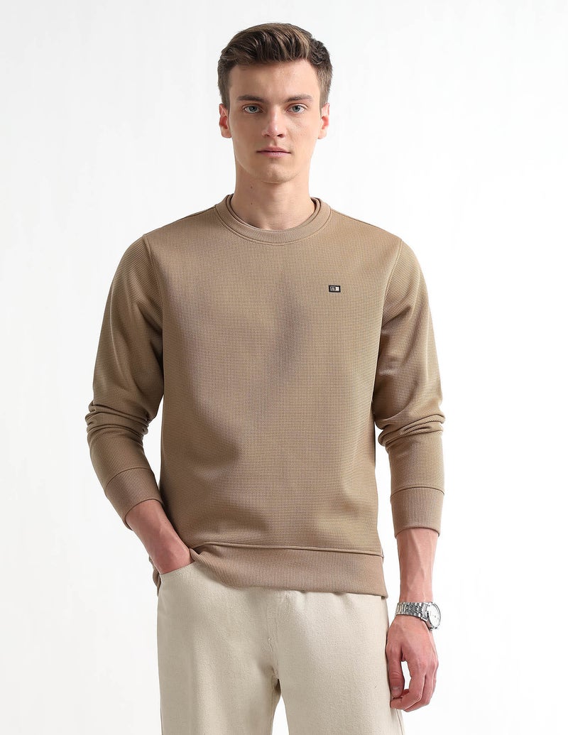 Arrow Textured Regular Fit Sweatshirt - Image 1