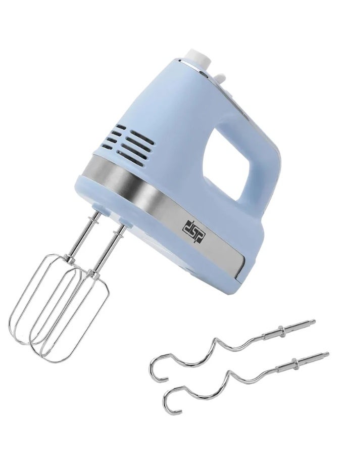 DSP KM2135 Electric Hand Mixer - 5-Speed Professional Egg Beater with Dough Hooks - Image 2