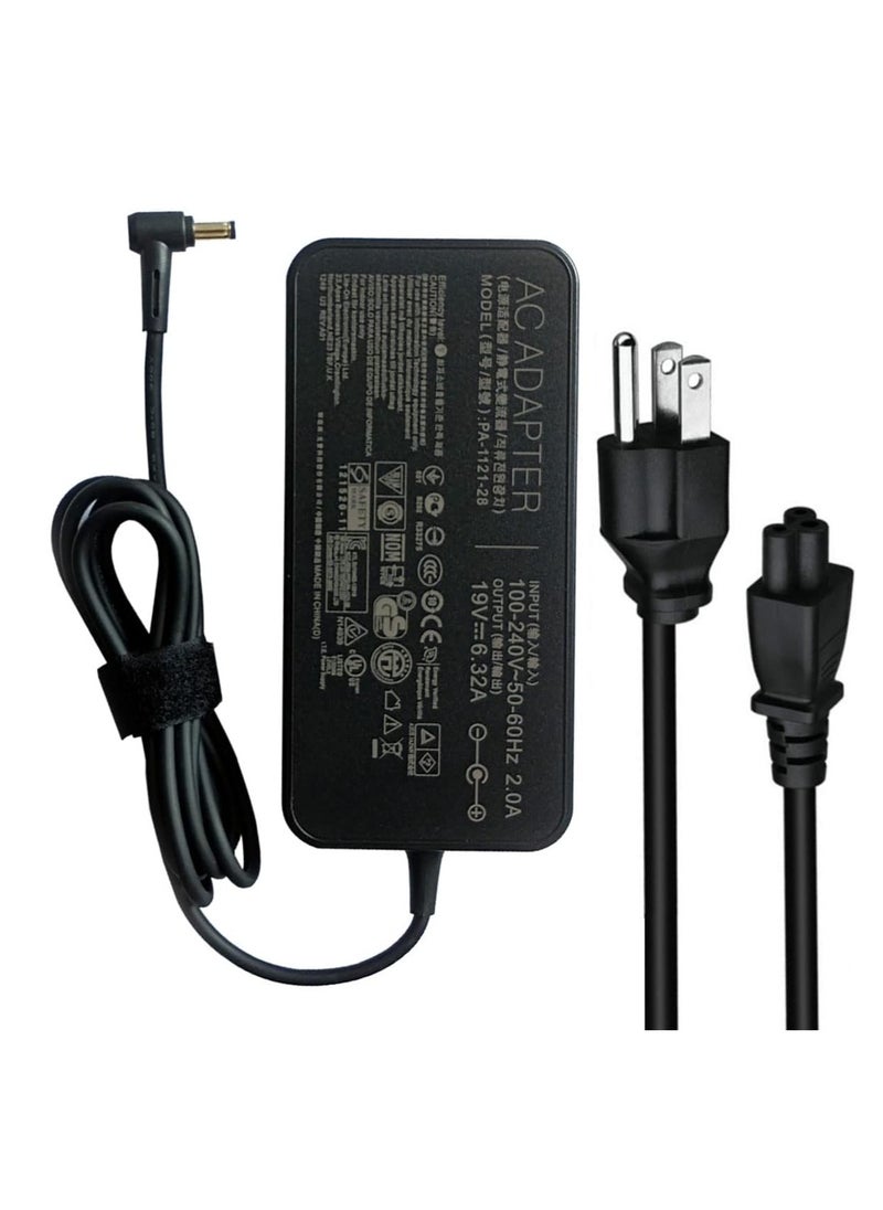 Max Power New 19.5V 6.32A 120W PA-1121-28 A15-120P1A AC Charger for Asus ROG GL551J GL552VW GL553V GL752VW GL753VE N550JK N550JX ZX53VW FX53VD G56JK N56JR Laptop Adapter Power Supply  - Image 1