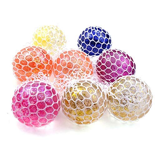 Tera13 TERA 13 Soft Slime Toy for Kids (3 Pcs) Rainbow Mesh Squishy Stress Ball Fun Anti-Stress Squeeze Toy Squeeze Stress Ball for Pressure Relieve/Anti-Stress Anti Anxiety Multicolor Return Gifts - Image 1