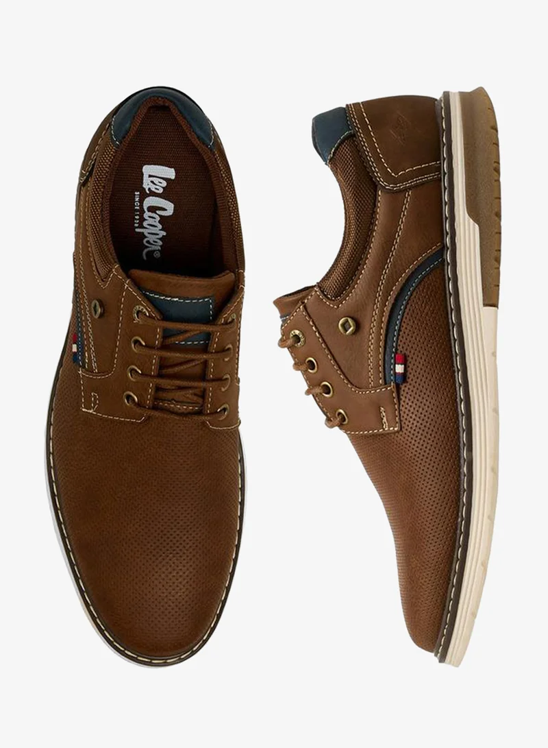 لي كوبر أحذية رجالية برباط من الدانتيل