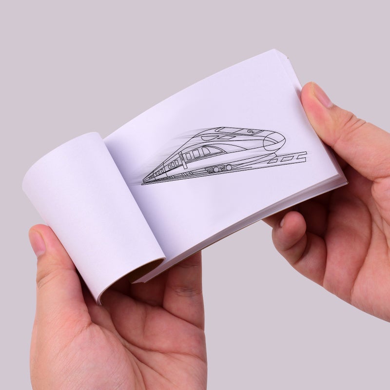 مجموعة كتاب انعكاس فارغ مع 300 ورقة ورق رسوم متحركة ومسامير ربط للكتاب الانعكاسي لوضوح لوحة ضوء التتبع الإشعاعي للرسم والرسوم التوضيحية والانيميشن وخلق الكرتون - Image 3