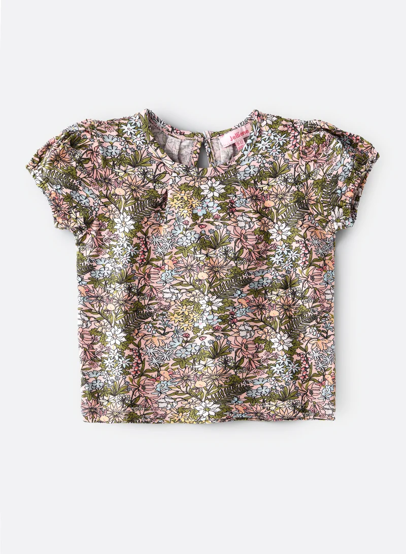 جيلين Jelliene Girls Cotton T-shirt, Soft and Comfortable Cotton T-shirt for Girls, Breathable and Skin-Friendly, Perfect for Everyday Wear