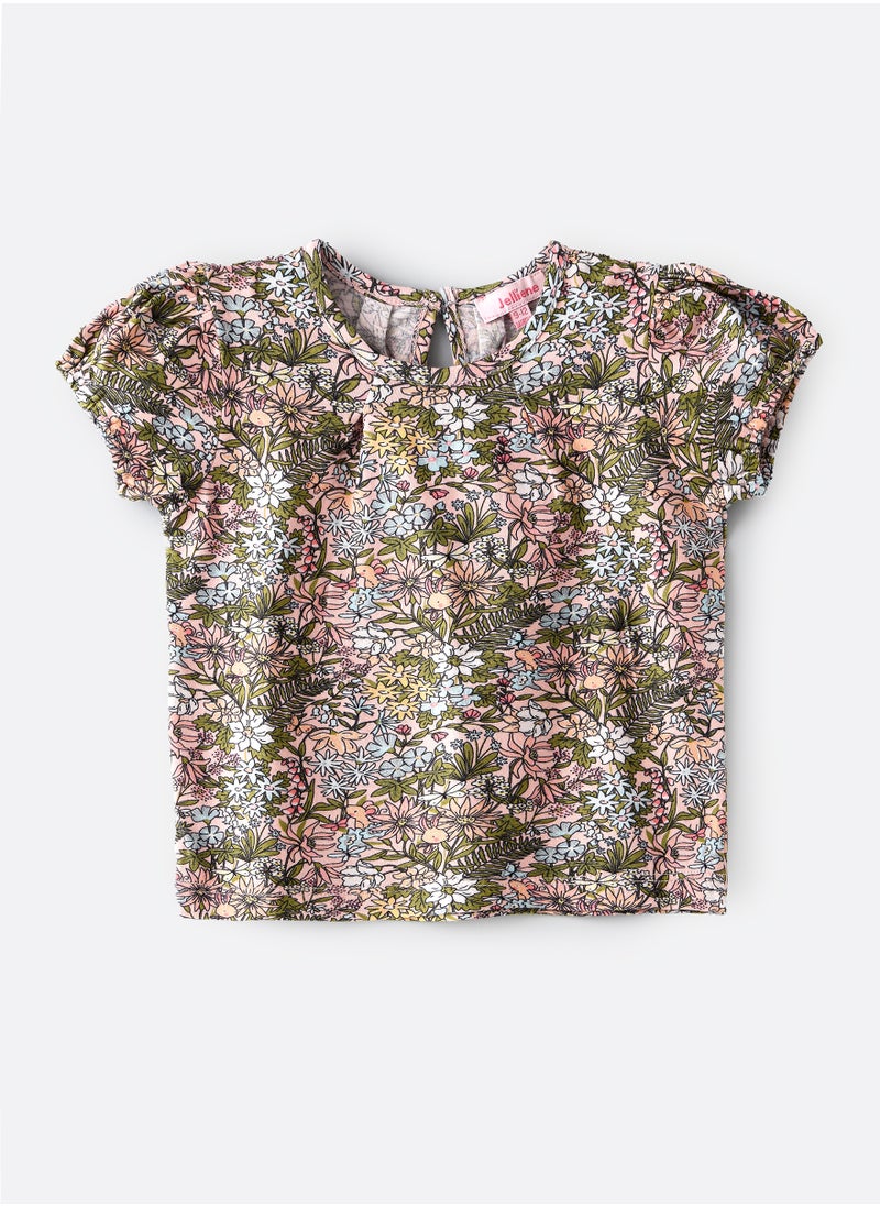 Jelliene Jelliene Girls Cotton T-shirt, Soft and Comfortable Cotton T-shirt for Girls, Breathable and Skin-Friendly, Perfect for Everyday Wear  - Image 1