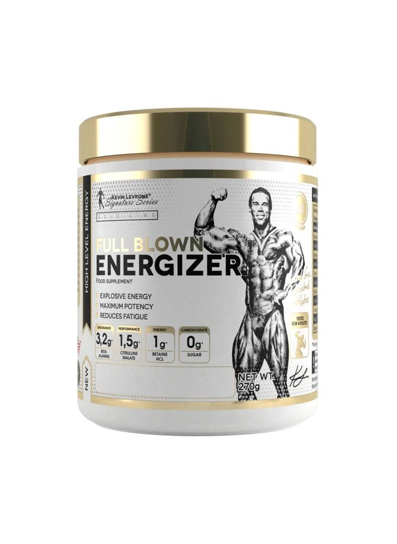 KEVIN LEVRONE Full Blown Energizer, Explosive Energy Pre Workout, Dragon Fruit Flavor 270g 