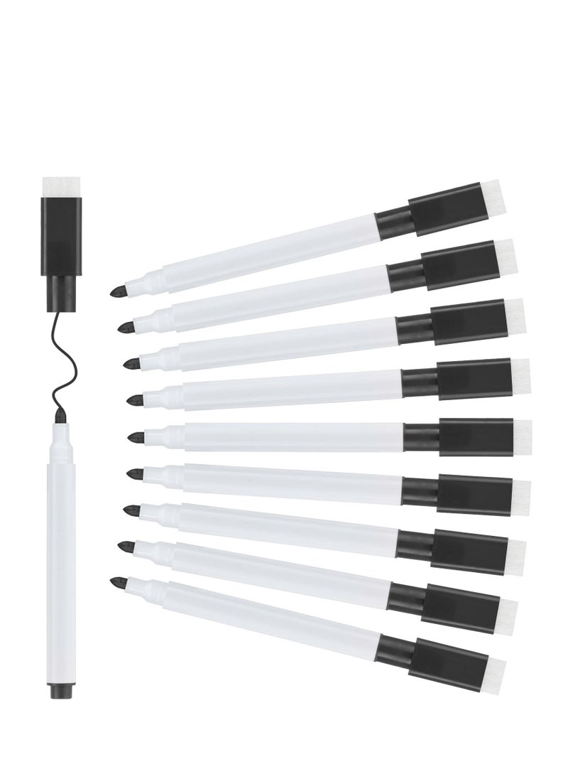 Excefore Whiteboard Markers - 20pcs Magnetic Dry Erase Pens with Eraser Cap - Fine Tip Whiteboard Pens for Kids - Convenient & Quick to Use - Ideal for School & Office (Black)  - Image 1