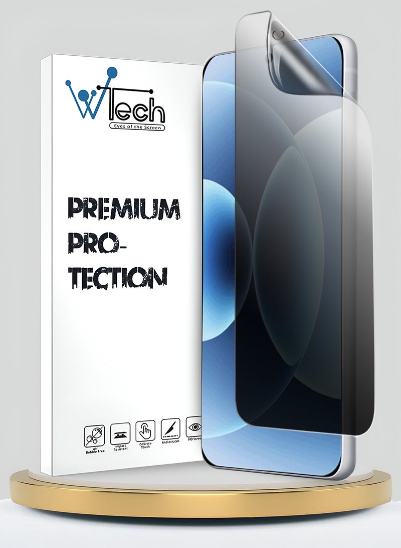 دبليو تيك حامي شاشة رقيق ومرن لشركة شاومي 17 5G 2025 - فيلم مضاد للتجسس / مضاد للخصوصية هيدروجيل فاخر (MSHFMP) - شفاف - Image 1