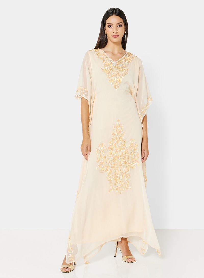 ARABIAN CLOSET EMBROIDERED KAFTAN  - Image 1