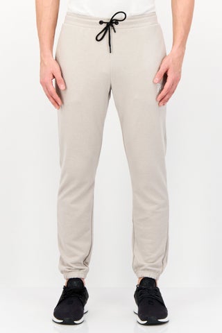 Men Regular Fit Drawstring Brand Logo Jogger Pants, Taupe - pzsku/Z3DB1408162029B991945Z/45/1746219093/1a7a0e04-a54d-4a5b-978f-3dea09929f41
