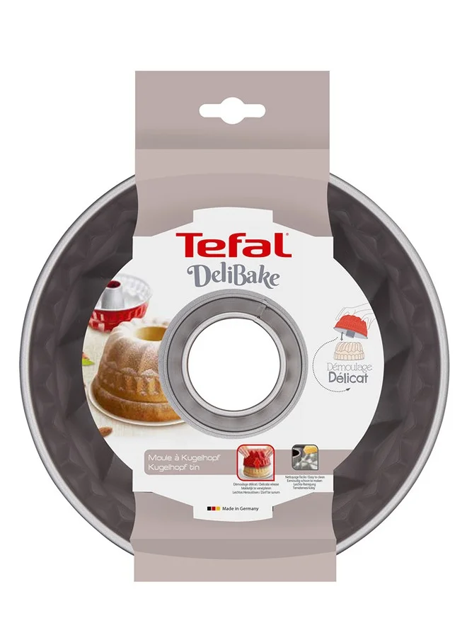 Tefal TEFAL Baking Mold | Delibake Kouglof Mould 22cm | Carbon Steel | RED/GREY | 2 Years Warranty | J1640214