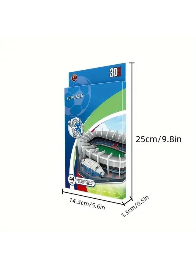 DIY 3D Paper Puzzle Kit Model 20604S Football Stadium Series Educational Toy For Youngsters And Sports Fans - Image 3
