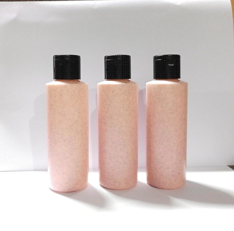 SHREE MAHA 200ml Empty Fancy Cosmetic Black Fliptop Cap Refillable Reusable Container Empty Storage Bottle for Preparations of Shampoo Massage Hair Oil for Multipurpose Use 6 PC PINK - Image 3