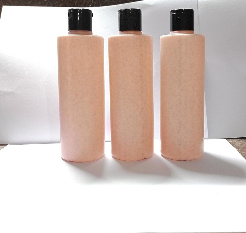 SHREE MAHA 200ml Empty Fancy Cosmetic Black Fliptop Cap Refillable Reusable Container Empty Storage Bottle for Preparations of Shampoo Massage Hair Oil for Multipurpose Use 6 PC PINK - Image 1