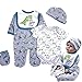 Pedolltree Reborn Baby Dolls Boy Clothes 22 inch Dinosaur Outfit Accessories 5 pcs Sets Fit 2022 Newborn Dolls Clothing - Image 2