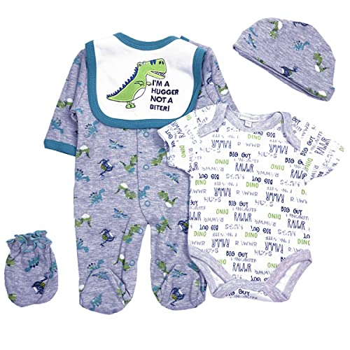 Pedolltree Reborn Baby Dolls Boy Clothes 22 inch Dinosaur Outfit Accessories 5 pcs Sets Fit 2022 Newborn Dolls Clothing - Image 5