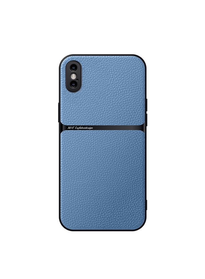 اس-توب جراب هاتف iPhone XS Max مصنوع من جلد الليتشي المغناطيسي بتغطية كاملة ومضاد للصدمات - Image 1