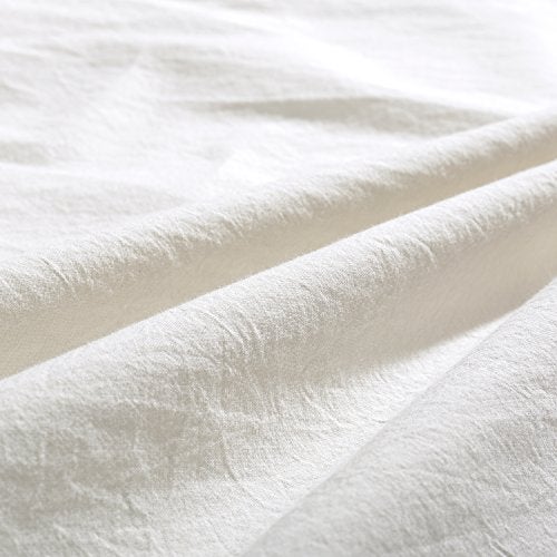 EVOLIVE 100% Cotton Pre-Washed Body Pillow Cover/Case 21"x 54" with Zipper Closure (Cream, 21"x54") - Image 4