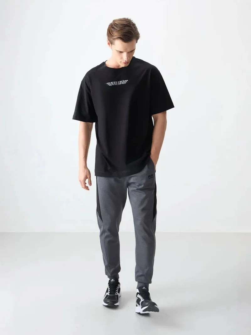TOMMYLIFE TOMMY Oversized Logo Cotton Crew Neck T-Shirt