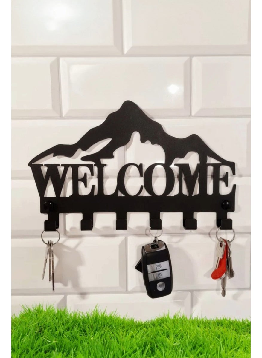 3Art Metal Welcome Written Decorative Key Hanger - Hanger - Keychain  - Image 1