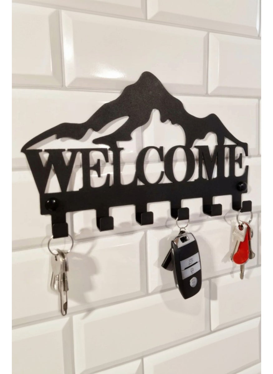 3Art Metal Welcome Written Decorative Key Hanger - Hanger - Keychain  - Image 3