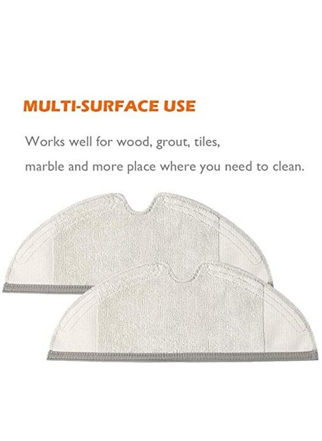 S-Color - 4 Pieces Roborock Microfiber Mops For Roborock S6 S6 Pure E4 S4 S5 Max S5 E35 E2 C10 S50 Xiaomi Mi Mijia Robot Vacuum Cleaner - Image 1