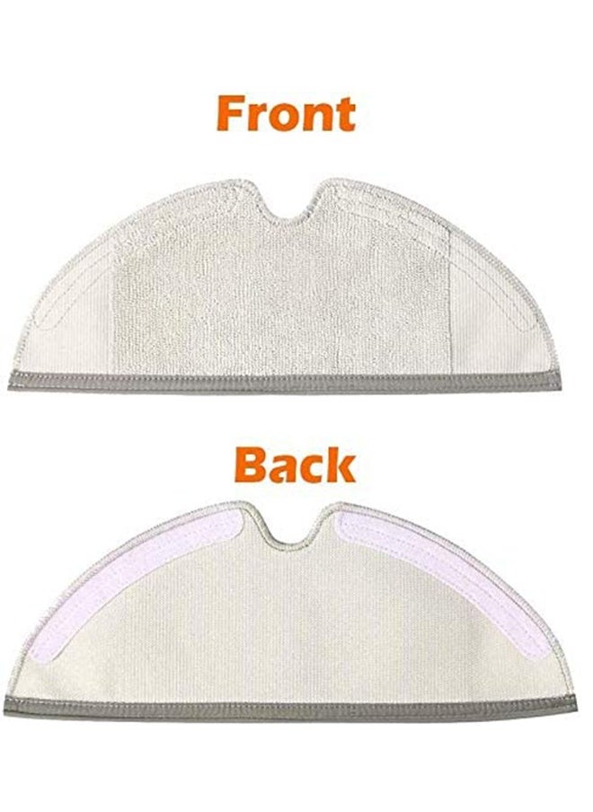 S-Color - 4 Pieces Roborock Microfiber Mops For Roborock S6 S6 Pure E4 S4 S5 Max S5 E35 E2 C10 S50 Xiaomi Mi Mijia Robot Vacuum Cleaner - Image 1