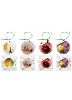 erorex Dry Flower Fragrance Bag 4 Pack Dry Flower Aromatherapy Wax Tablets Wall Cabinet Air Deodorizing Floral Air Freshener Fresh Scents，Fresh Fragrance For Wardrobes Drawers Cars  - Image 1