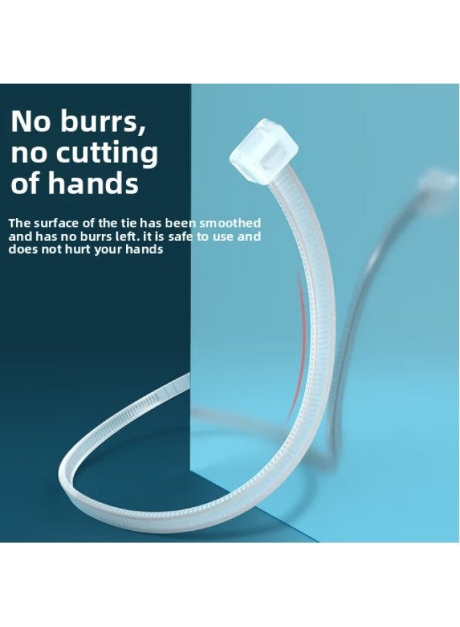 Loquat Yamazawa Cable Tie Large 200 Support 3.6*300mm White Self-locking Cable Tie Small Size Cable Mechanism-Color:2.5*150mm Transparent About 150 Pieces/pack ZD-39 - Image 4