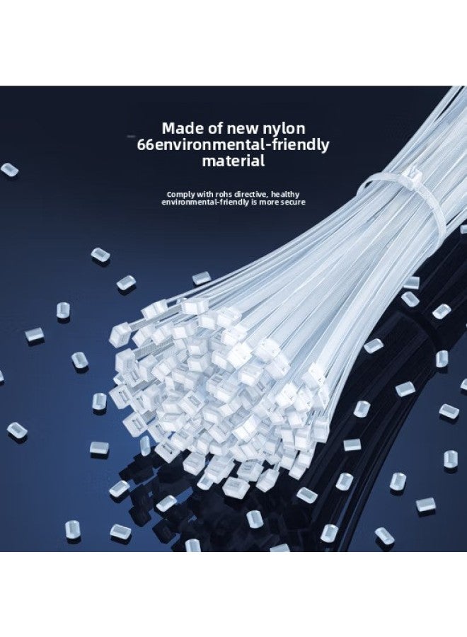 Loquat Yamazawa Cable Tie Large 200 Support 3.6*300mm White Self-locking Cable Tie Small Size Cable Mechanism-Color:2.5*150mm Transparent About 150 Pieces/pack ZD-39 - Image 2