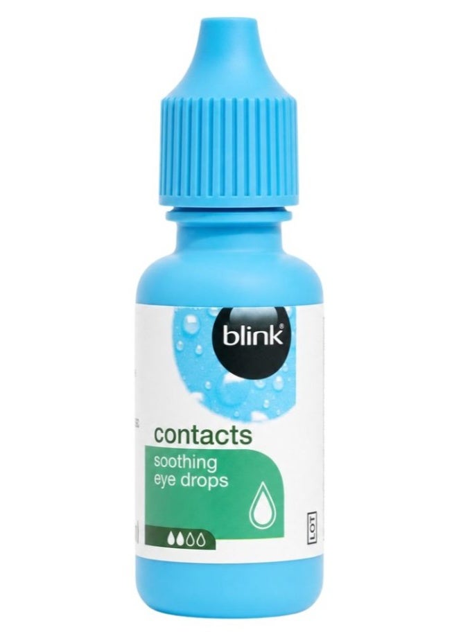 بلينك قطرات Blink Contacts المهدئة للعين (10 مل) | قطرات مرطبة ومخففة لجفاف العين | لمستخدمي العدسات اللاصقة | راحة وانتعاش للعين - Image 2