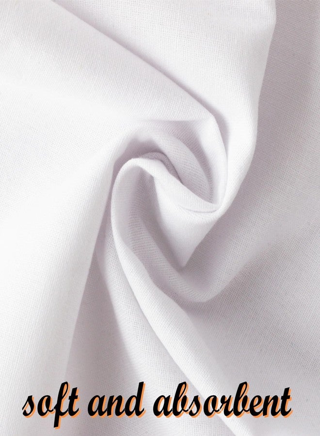 Scotamalone Handkerchiefs for men Pure Cotton Soft white Handkerchieves - Image 2