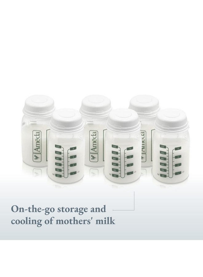 Ameda Mya Cool N Carry Breast Milk Storage System ; Includes Insulated Nylon Carry Bag 3 Freezer Packs 6 4Oz. Bottles With 2Piece Locktight Caps - Image 3