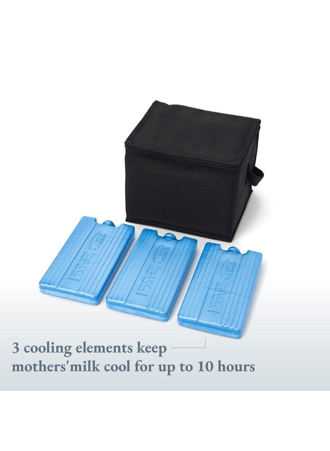 Ameda Mya Cool N Carry Breast Milk Storage System ; Includes Insulated Nylon Carry Bag 3 Freezer Packs 6 4Oz. Bottles With 2Piece Locktight Caps - Image 4